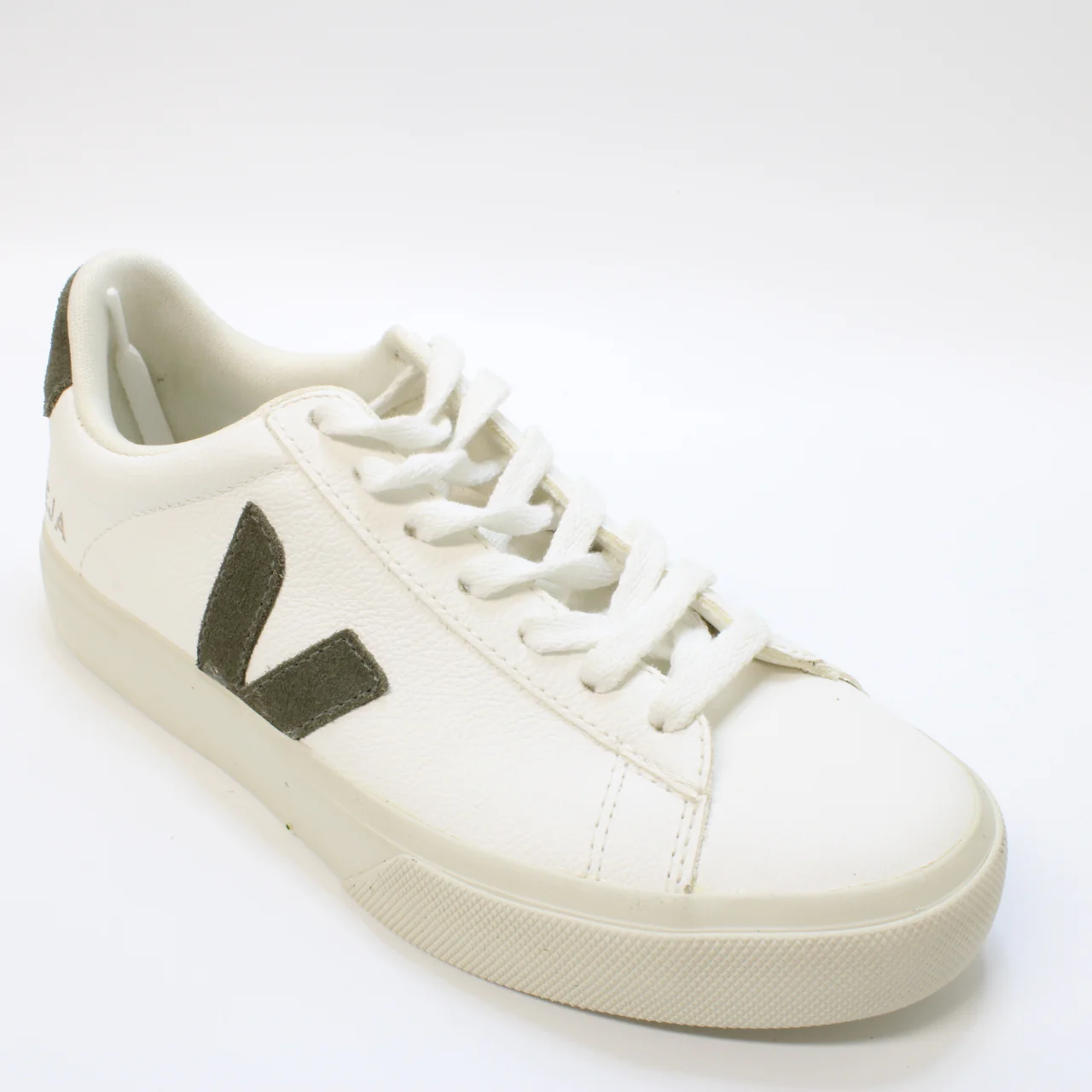 Odd sizes - Womens Veja Campo White Khaki F Uk Sizes Right 4/Left 5 - Image 5