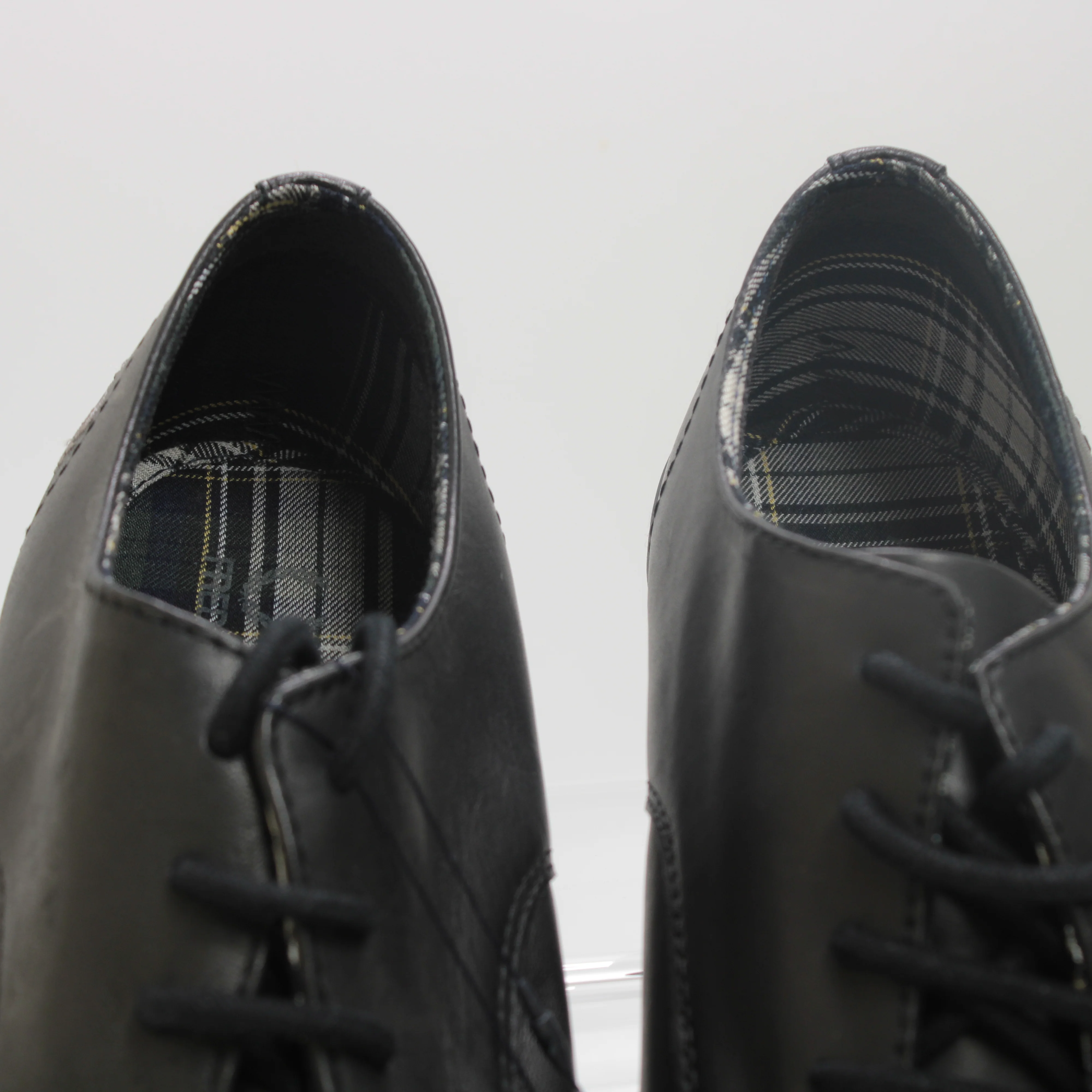 Fred Perry Foxx Leather Plimsolls Black Steel UK Size - 7 - Image 5
